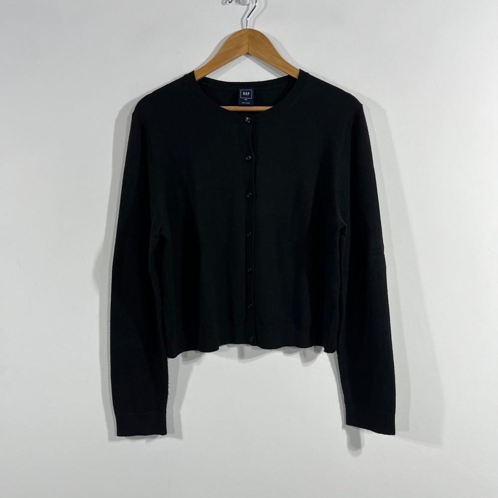 Gap Parisian Quiet Luxury Wool Blend Button Front Cardigan Sweater Womens XXL